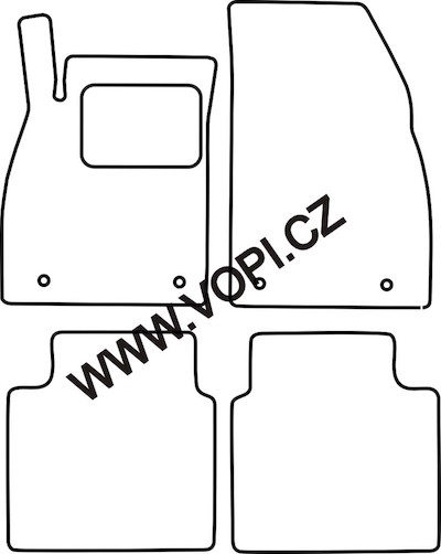 Autokoberce Saab 9-5 08/2010 - 2011 Colorfit Fun (4013)